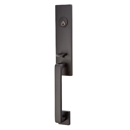 Emtek Flat Black Handleset 4818GVUS19RH 4818GVUS19RH